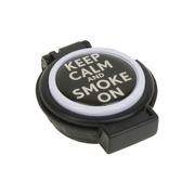 Пепельница "To smoke or not to smoke" 8*7*2,5см. (6видов) (min12) (металл, пластик) (транспортная уп