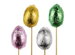 Яйцо пасхальное на вставке (пластик), 7х50см, цв. в асс. Арт.K30510 (кор.) K30510