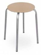 Табурет на 4-х оп д.300мм, бежевый (круг.сид.ДСП, винилискожа). ТБ1 /ТБ2