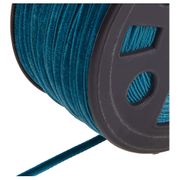 лента велюр, бирюза, ширина=0,3 см, длина=78 м (2боб*39м)