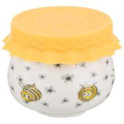 БАНОЧКА ДЛЯ МЕДА/ВАРЕНЬЯ С СИЛИКОНОВОЙ КРЫШКОЙ 180 МЛ Д=8 СМ В=7 СМ (КОР=72ШТ.) 359-307