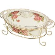 МАРМИТ С КРЫШКОЙ 25*15*10 СМ "КОРЕЙСКАЯ РОЗА" (КОР=8ШТ.) 126-621