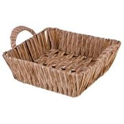 КОРЗИНКА С РУЧКАМИ КОЛЛЕКЦИЯ "НАТУРЕЛЬ" 19*19*6/9 СМ (КОР=120 ШТ.) 109-238