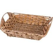 КОРЗИНКА С РУЧКАМИ КОЛЛЕКЦИЯ "НАТУРЕЛЬ" 28*25*6/9 СМ (КОР=60 ШТ.) 109-224