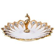 КОНФЕТНИЦА "ПАВЛИН" ДИАМЕТР=39 СМ. ВЫСОТА=5 СМ. (КОР=6ШТ.) 40-519