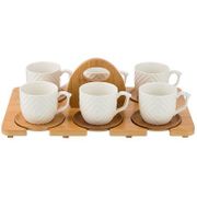 КОФЕЙНЫЙ НАБОР НА 6 ПЕРСОН "NATIVE" 12ПР. 150МЛ НА ПОДСТАВКЕ (КОР=8НАБ.)  587-137