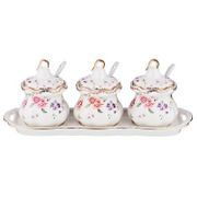 НАБОР ИЗ 3-Х СОУСНИКОВ "ПАСАДЕНА" НА ПОДСТАВКЕ С ЛОЖКАМИ 250 МЛ. 33*10*12 СМ. (КОР=18НАБ..) 779-310