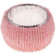 НАБОР ИЗ 4-Х САЛФЕТНИЦ "БИСЕРНОЕ КОЛЬЦО" 4*4*3 СМ (КОР=72НАБ.) 728-114