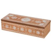 ШКАТУЛКА ДЛЯ ЧАЯ 24*9*6 СМ БЕЗ УПАКОВКИ (МАЛ-6/КОР=24 ШТ) 124-152