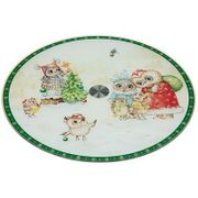 ТОРТОВНИЦА ВРАЩАЮЩАЯСЯ "СОВЫ" ДИАМЕТР=32 СМ ВЫСОТА=3 СМ (КОР=12ШТ.) 357-203