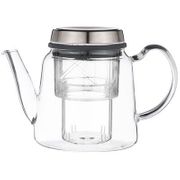 ЗАВАРОЧНЫЙ ЧАЙНИК СО СТЕКЛ. ФИЛЬТРОМ  800 МЛ, ЖАРОПРОЧНОЕ СТЕКЛО (КОР=18ШТ.) 884-045