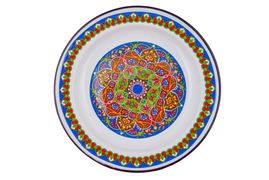 Блюдо эмалированное 2л, белоснежный, "Арабский", СТАЛЬЭМАЛЬ - 1с6с/К