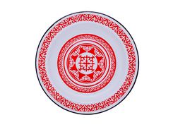 Блюдо эмалированное 2л, белоснежная, "Айша", СТАЛЬЭМАЛЬ - 1с6с