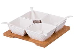 Менажница "Диаманд" + 4 ложки - 359-378