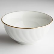 Салатник 400мл "Голубая роза" Отводка золотом ДУЛЕВСКИЙ ФАРФОР - 372