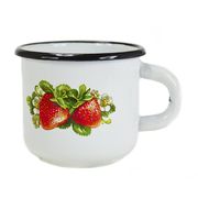 Кружка эмалированная 0,25л декор СТАЛЬЭМАЛЬ - С0102