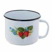 Кружка эмалированная 1л васильковая СТАЛЬЭМАЛЬ - С0107.4