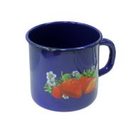 Кружка эмалированная 1л кобальтовая СТАЛЬЭМАЛЬ - С0107.К