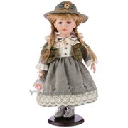 Кукла фарфоровая высота=42 см.