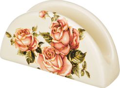 Салфетница корейская роза 13,5*4 см. высота=7 см. (кор=96шт.)