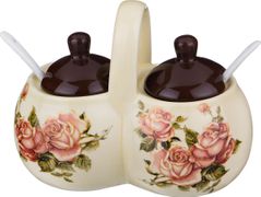 Банка для специй корейская роза 17*10*13 см. (кор=24шт.)