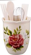 Подставка для кухонных принадлежностей серия villa taranto шиповник 11*11*15 см (кор=18 шт.)