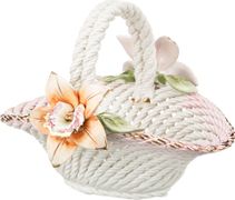 Изделие декоративное корзина с цветами 22*20*18 см. (кор=1шт.)