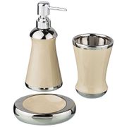 Набор для ванной комнаты, 3 пр. (дозатор=300мл, стакан=300мл, мыльница 13*9*3см)