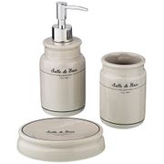 Набор для ванной комнаты, 3 пр. (дозатор=300мл, стакан=300мл, мыльница=13*9*3см)