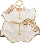 Фруктовница 2-х ярусная диаметр=26/22 см.высота=25 см.(кор=8шт.)