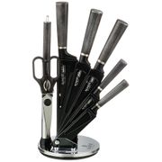 Набор ножей agness с ножницами и мусатом на пластиковой подставке, 8 предметов