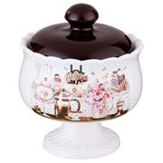 Сахарница coffee 600 мл. 13*13*16 см. (кор=24шт.)