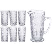 Набор для сока muza crystal 7пр.: кувшин 1400 мл. + 6 стаканов 250 мл. (кор=4наб.)