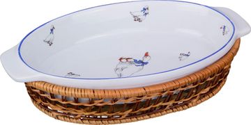 Блюдо овальное для запекания 35*21 см высота=5 см (кор=8шт.)