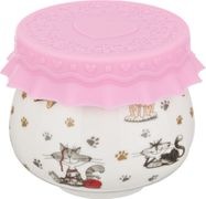 Баночка для меда/варенья с силиконовой крышкой веселые друзья 180 мл д=8 см в=7 см (кор=72шт.)