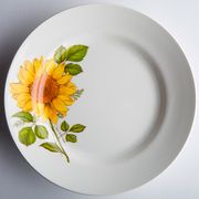 Тарелка мелкая 175мм "группа 8" Подсолнух-2 КУБАНЬФАРФОР- 057