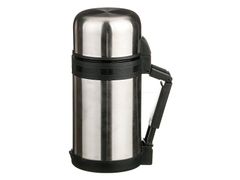 Термос с широким горлом 1л крышка-чашка пластиковая чашка двойная пробка - 910-052