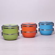 Ланч бокс двойной 1400мл 16,5х15х13,5см KAMILLE - 2106