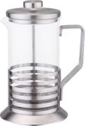 Френч-пресс 600мл из нержавеющей стали и стекла DECO B522S-600