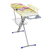 Доска гладильная "Ника" европодставка под утюг, подрукавник, розетка, полка НИКА - Н7