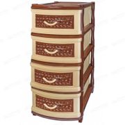 Комод "Ротанг" 4-х секционный ЭЛЬФПЛАСТ - ЭЛФ246