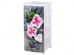 Комод №15 с рисунком "Орхидея" ЭЛЬФПЛАСТ - ЭЛФ439