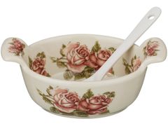 Солонка с ложкой "Корейская роза" - 69-2492