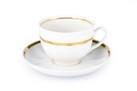 Чашка чайная с блюдцем 275 мл Гранатовый Монреаль, фарфор, р.7441