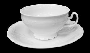 Набор чайных пар 220 мл "Бернадот" недекорированный 6 пар 11179