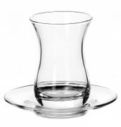 Набор стаканов с блюдцем 6шт "Чай и кофе" PASABAHCE (БОР) - 96308/1071630