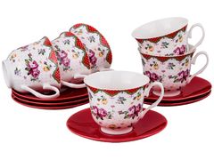 Чайный набор на 6 персон 12 предметов 220мл - 165-384