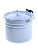 Ведро эмалированное цельнотянутое с крышкой 9л СТАЛЬЭМАЛЬ - С1222.ц