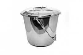 Ведро нержавеющая сталь 12л с крышкой MARVEL - МН-192/А