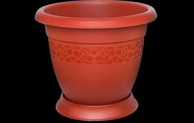 Кашпо "Орнамент" №9 60л с поддоном ЭЛЬФПЛАСТ - ЭЛФ010